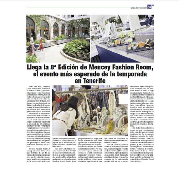 8ª edición de Mencey Fashion Room el evento más esperado de la temporada en Tenerife
